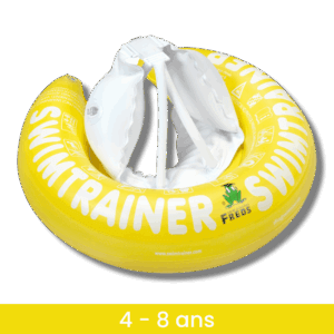 Bouée Swimtrainer classique jaune : pour enfants de 4 à 8 ans.